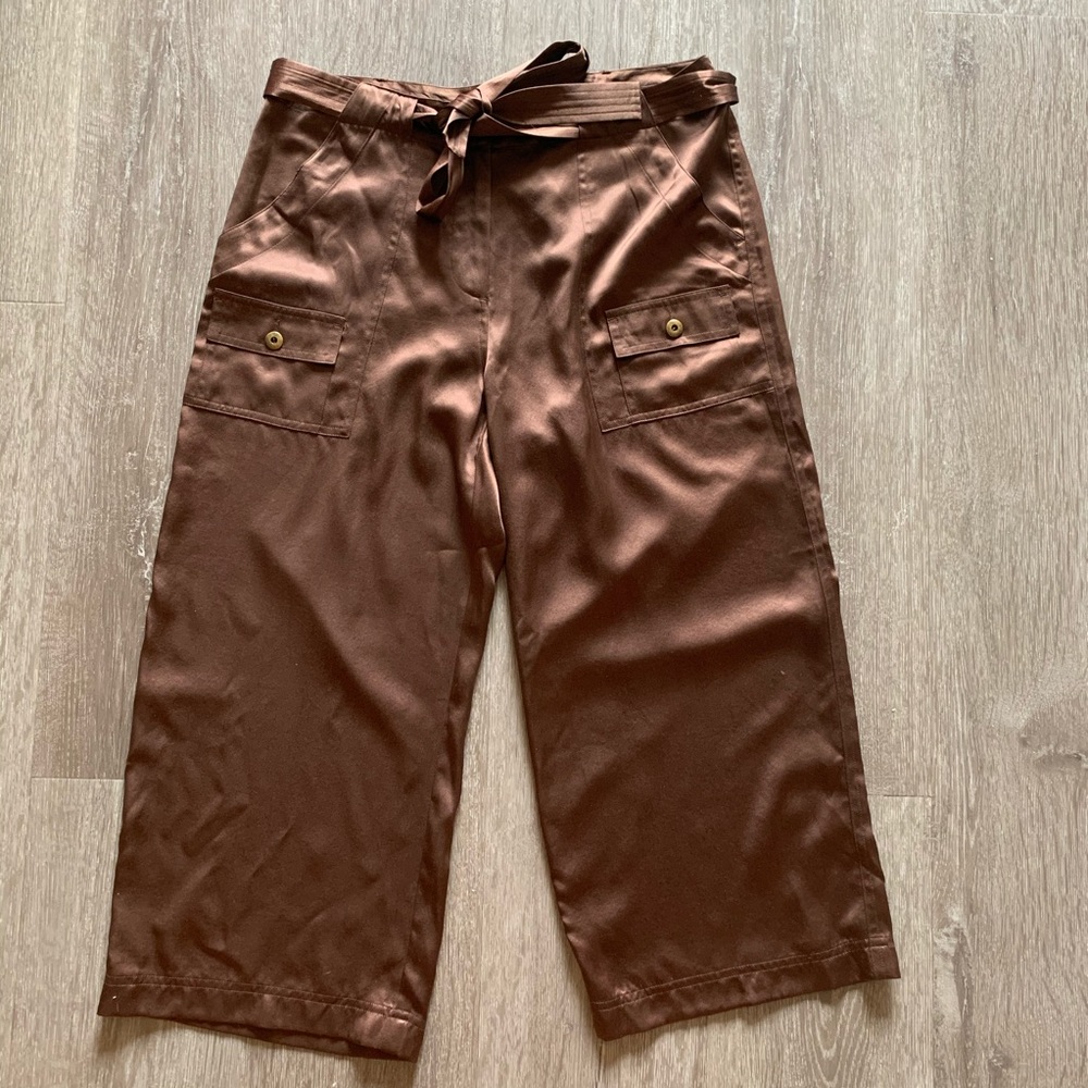 Mary Lucille Silk capri pants